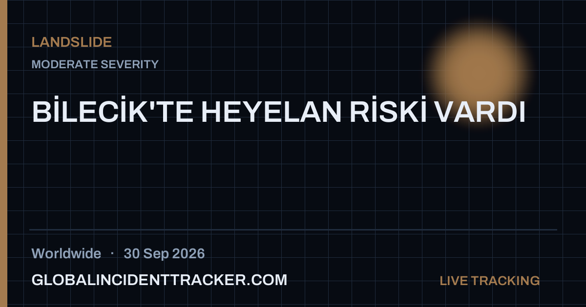 Landslide incident in worldwide on 30 September 2026 — Global Incident Tracker report card