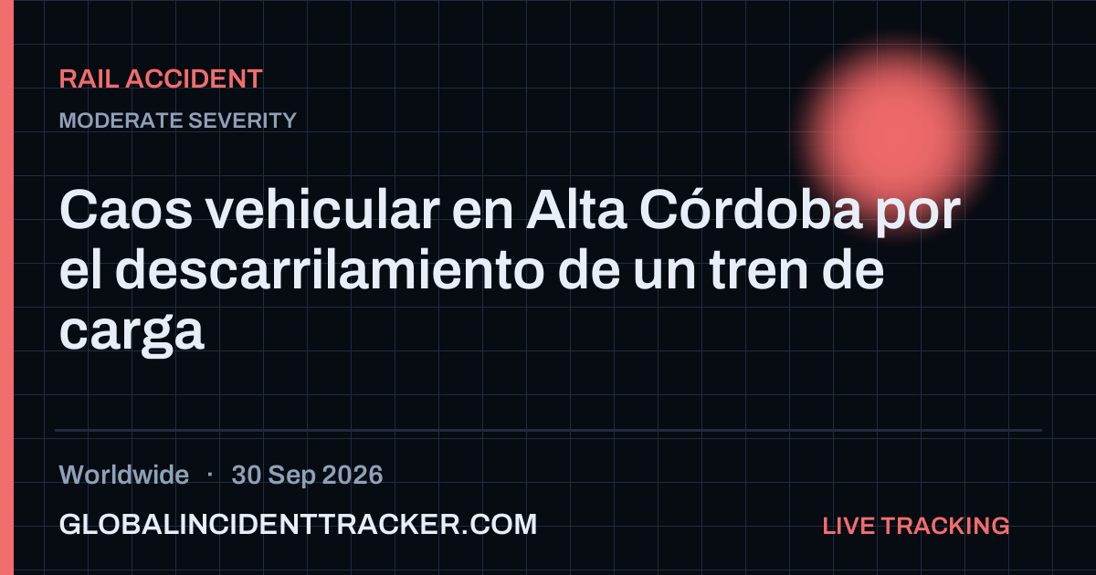 Rail Accident incident in worldwide on 30 September 2026 — Global Incident Tracker report card