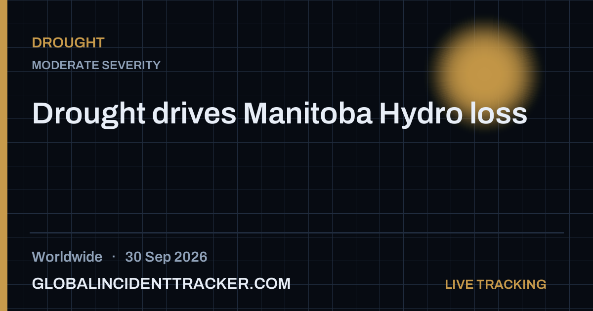 Drought incident in worldwide on 30 September 2026 — Global Incident Tracker report card