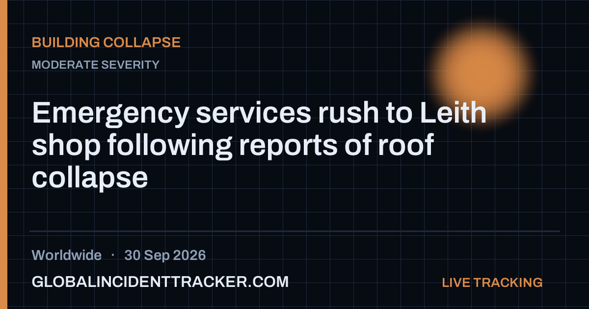 Building Collapse incident in worldwide on 30 September 2026 — Global Incident Tracker report card