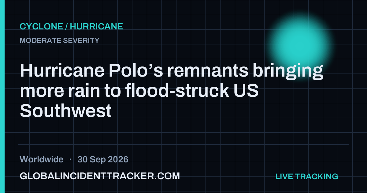 Cyclone / Hurricane incident in worldwide on 30 September 2026 — Global Incident Tracker report card