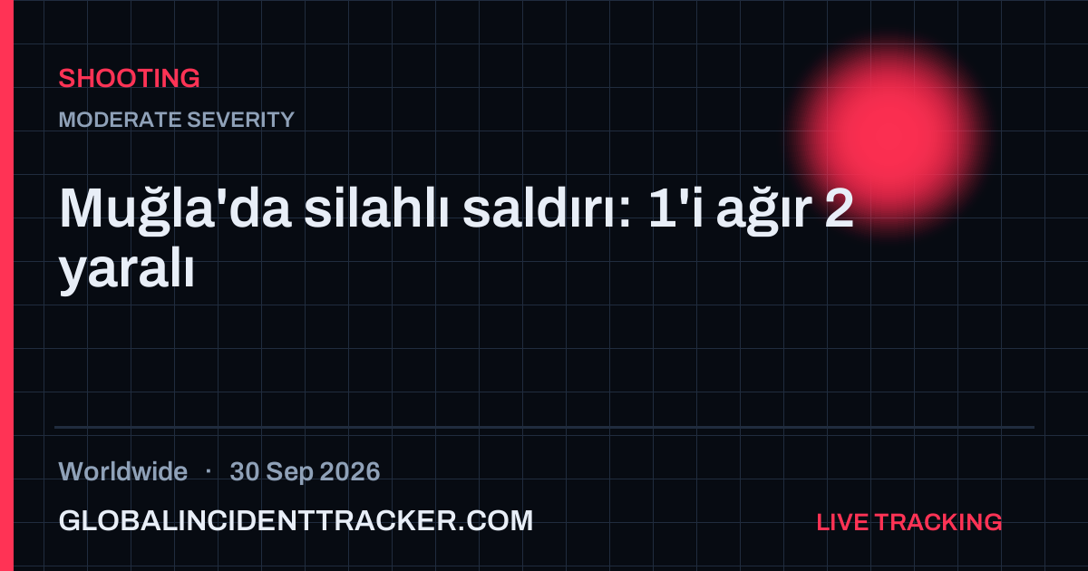 Shooting incident in worldwide on 30 September 2026 — Global Incident Tracker report card
