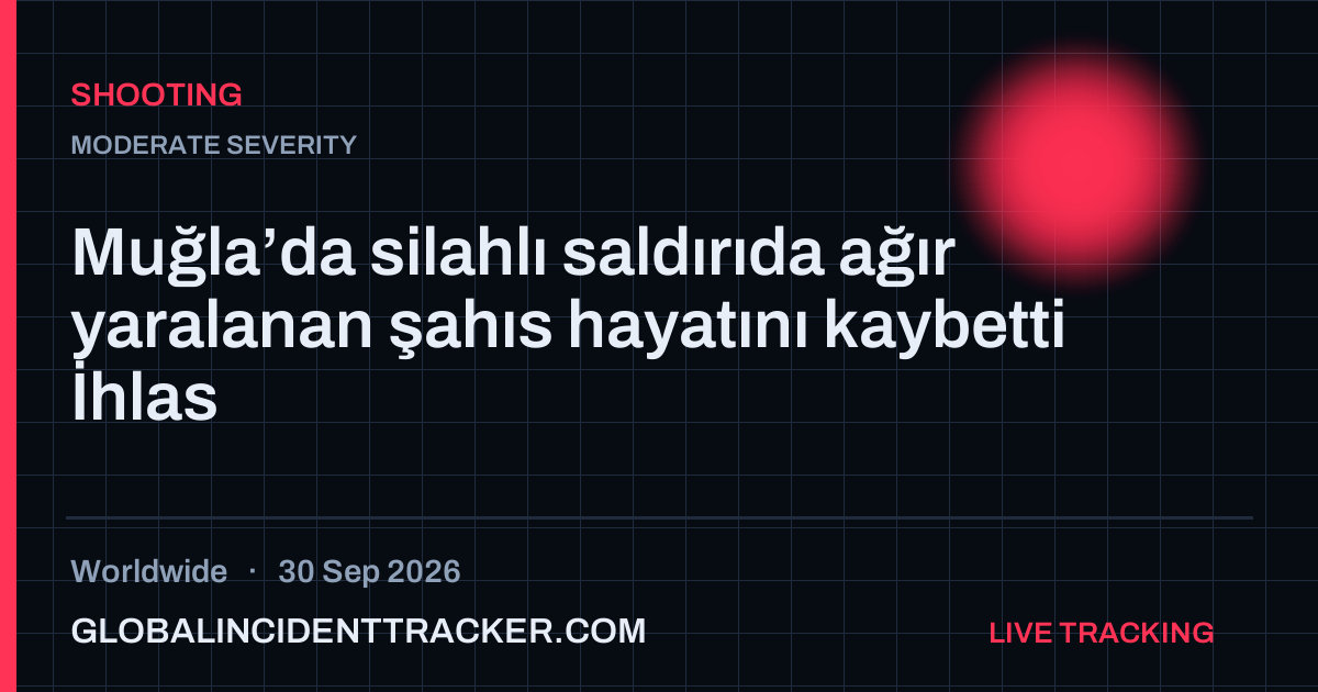 Shooting incident in worldwide on 30 September 2026 — Global Incident Tracker report card