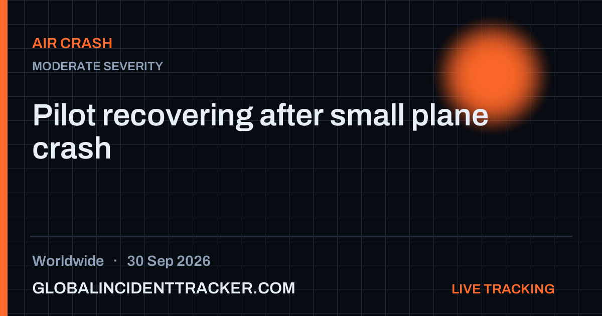 Air Crash incident in worldwide on 30 September 2026 — Global Incident Tracker report card