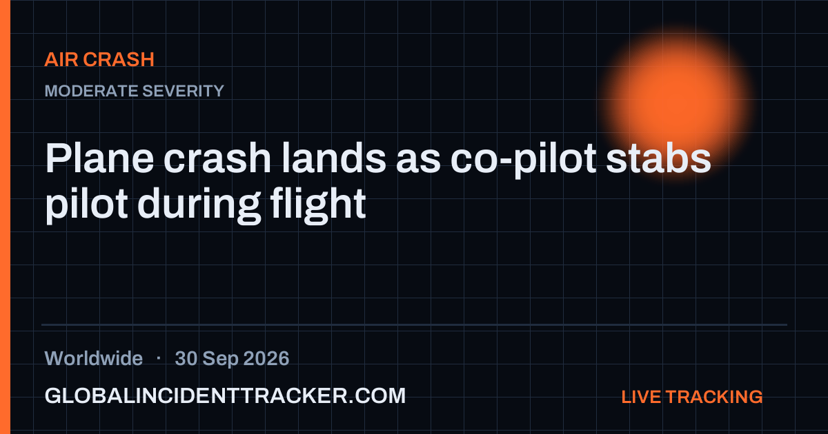 Air Crash incident in worldwide on 30 September 2026 — Global Incident Tracker report card
