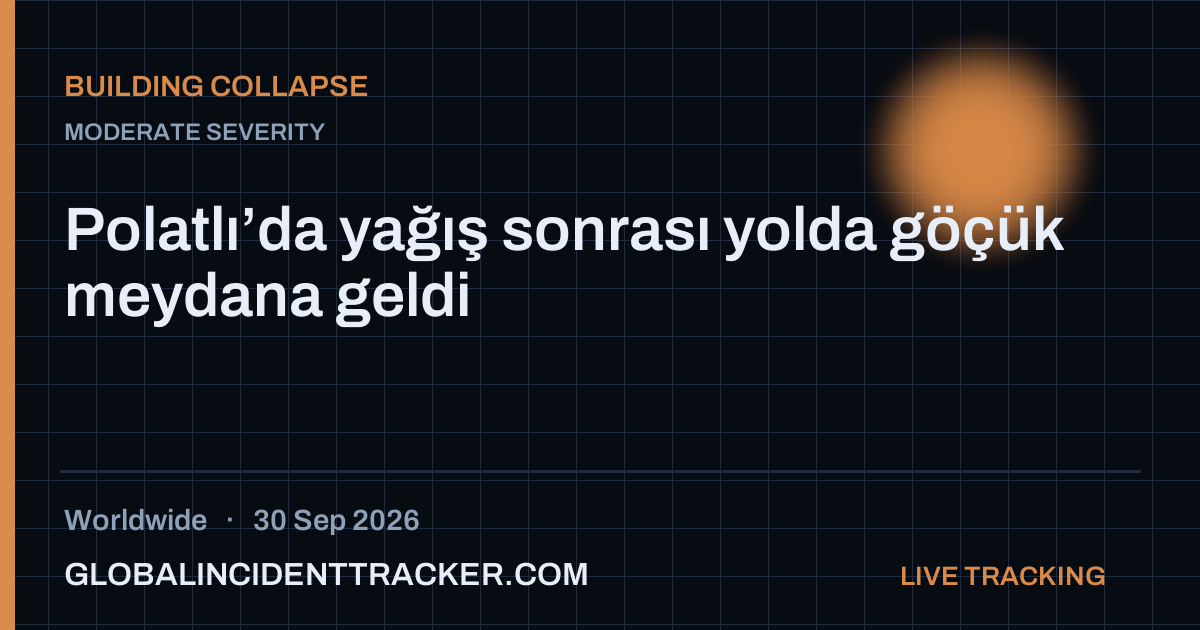 Building Collapse incident in worldwide on 30 September 2026 — Global Incident Tracker report card