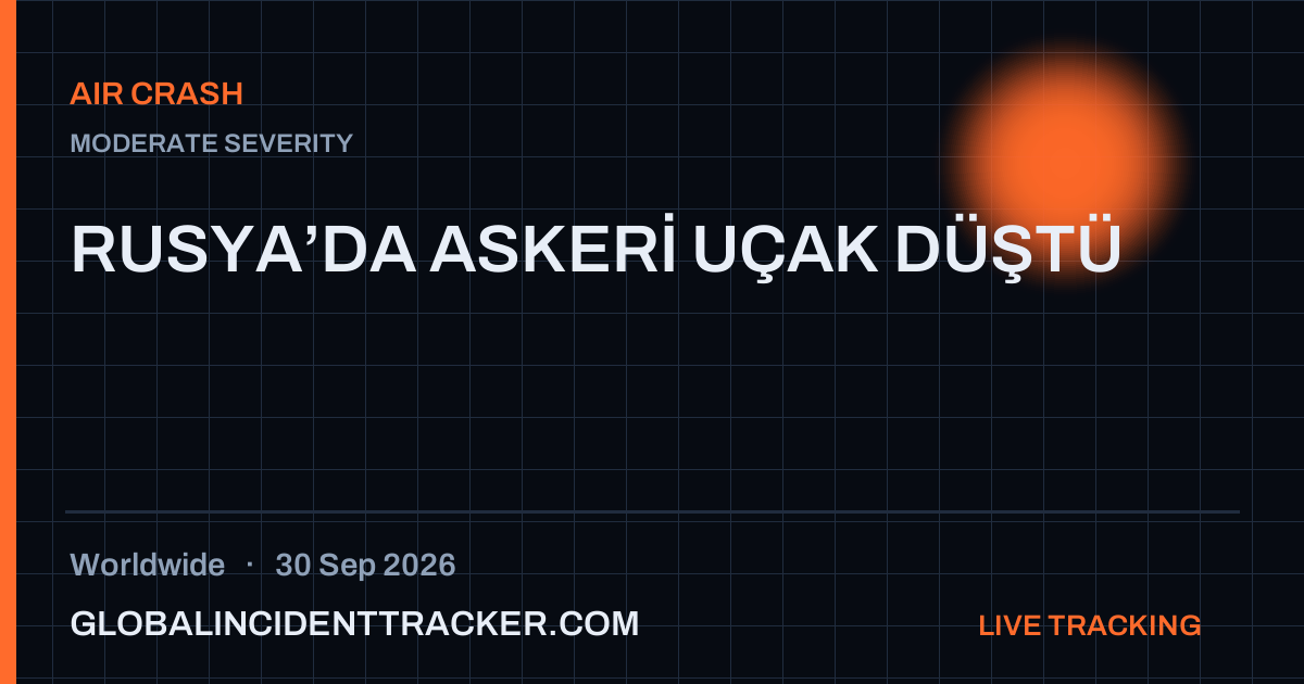 Air Crash incident in worldwide on 30 September 2026 — Global Incident Tracker report card