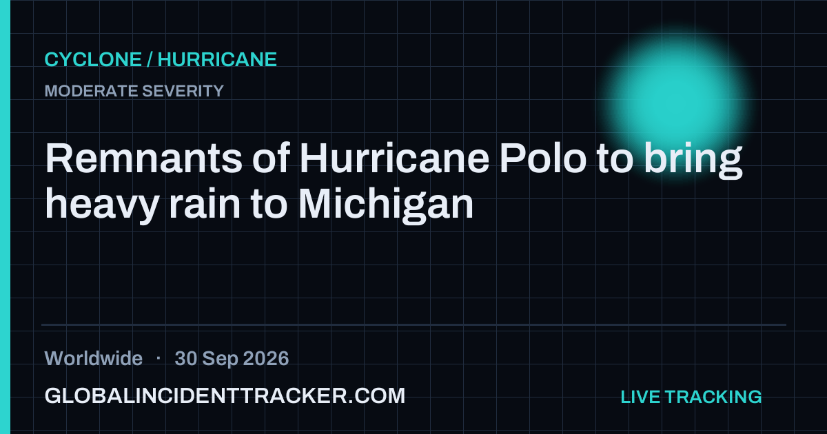 Cyclone / Hurricane incident in worldwide on 30 September 2026 — Global Incident Tracker report card