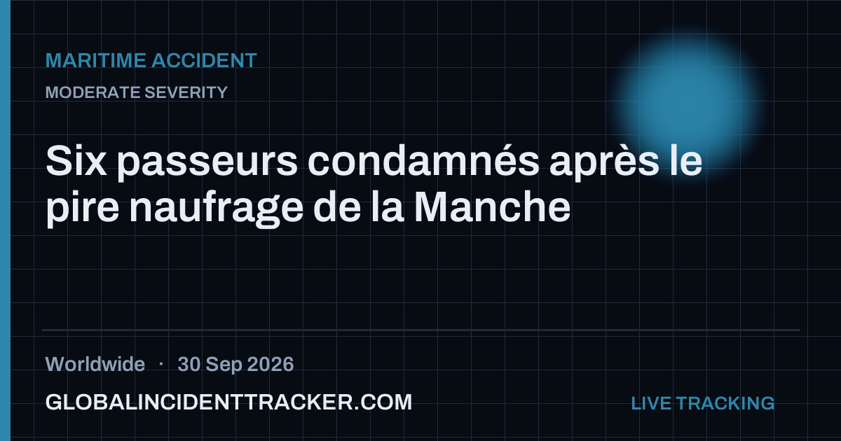 Maritime Accident incident in worldwide on 30 September 2026 — Global Incident Tracker report card