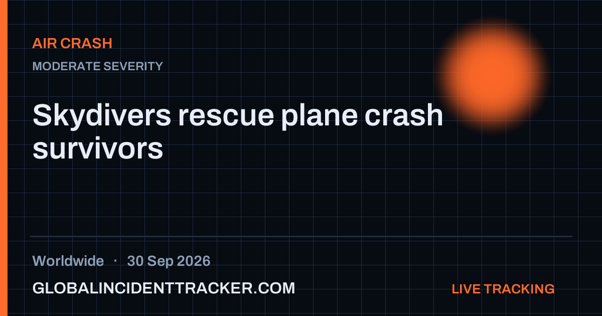 Air Crash incident in worldwide on 30 September 2026 — Global Incident Tracker report card