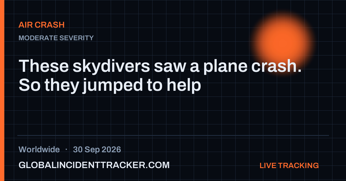 Air Crash incident in worldwide on 30 September 2026 — Global Incident Tracker report card