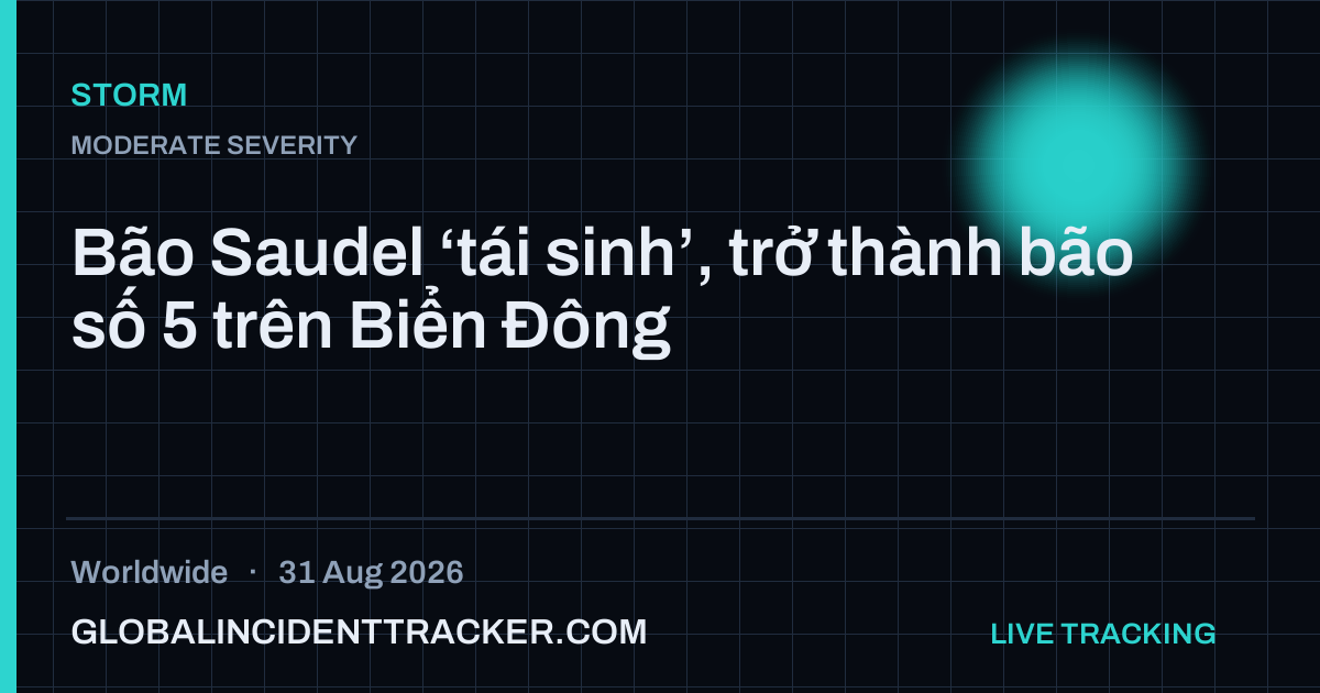 Storm incident in worldwide on 31 August 2026 — Global Incident Tracker report card