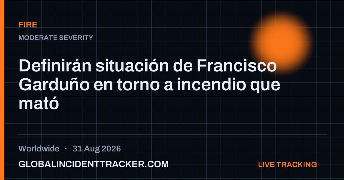 Fire incident in worldwide on 31 August 2026 — Global Incident Tracker report card