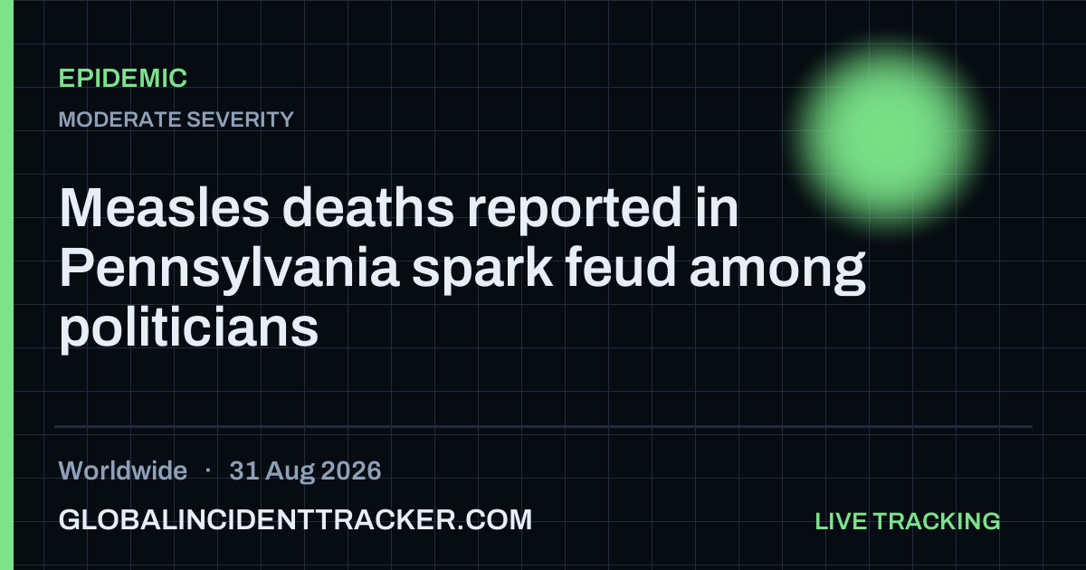 Epidemic incident in worldwide on 31 August 2026 — Global Incident Tracker report card