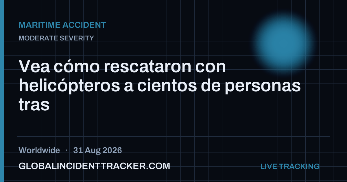 Maritime Accident incident in worldwide on 31 August 2026 — Global Incident Tracker report card