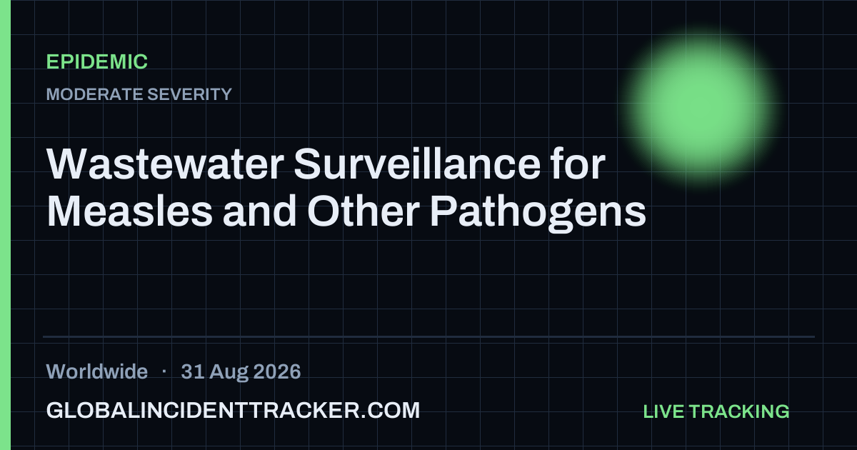 Epidemic incident in worldwide on 31 August 2026 — Global Incident Tracker report card