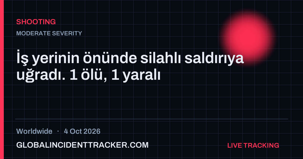 Shooting incident in worldwide on 4 October 2026 — Global Incident Tracker report card