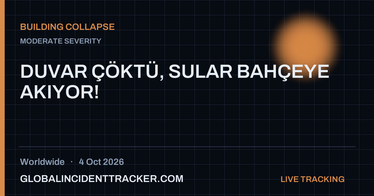Building Collapse incident in worldwide on 4 October 2026 — Global Incident Tracker report card