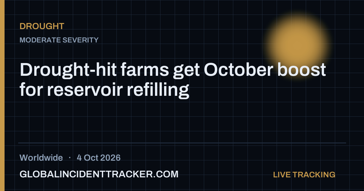Drought incident in worldwide on 4 October 2026 — Global Incident Tracker report card