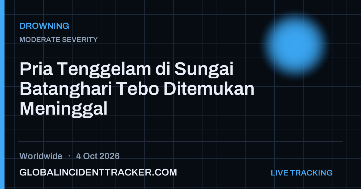 Drowning incident in worldwide on 4 October 2026 — Global Incident Tracker report card