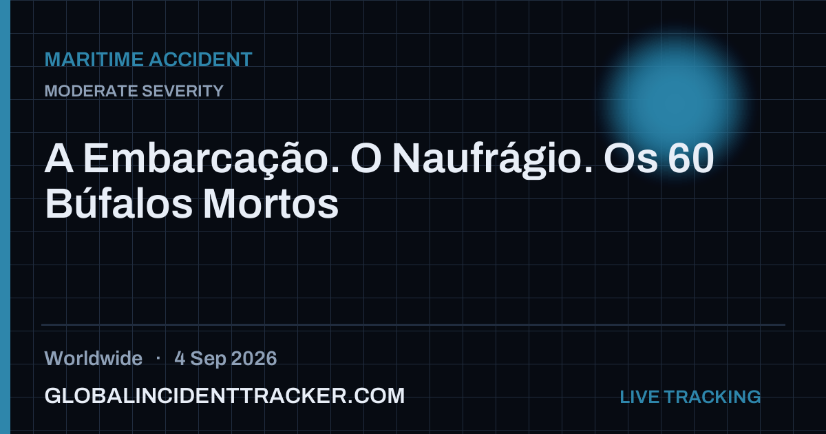 Maritime Accident incident in worldwide on 4 September 2026 — Global Incident Tracker report card
