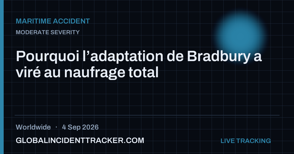 Maritime Accident incident in worldwide on 4 September 2026 — Global Incident Tracker report card