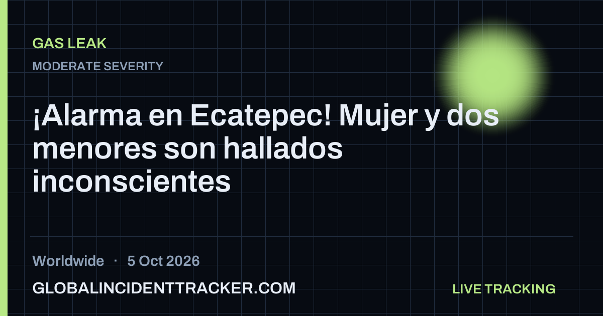 Gas Leak incident in worldwide on 5 October 2026 — Global Incident Tracker report card