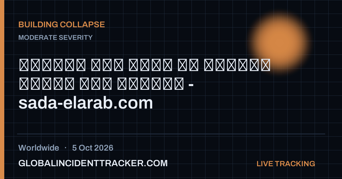Building Collapse incident in worldwide on 5 October 2026 — Global Incident Tracker report card