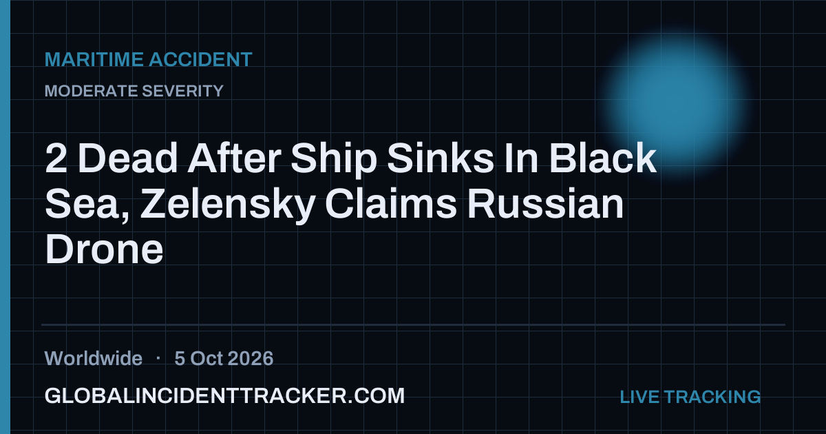 Maritime Accident incident in worldwide on 5 October 2026 — Global Incident Tracker report card