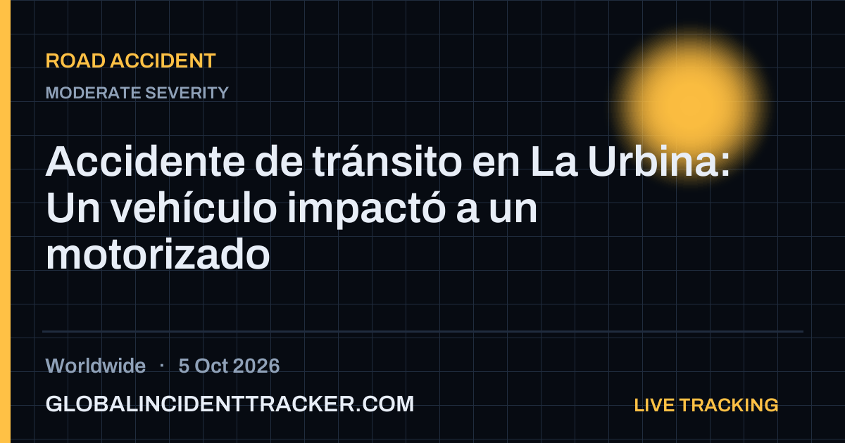 Road Accident incident in worldwide on 5 October 2026 — Global Incident Tracker report card