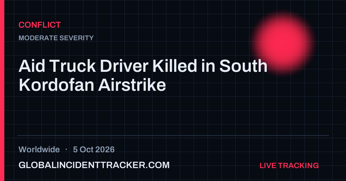 Conflict incident in worldwide on 5 October 2026 — Global Incident Tracker report card