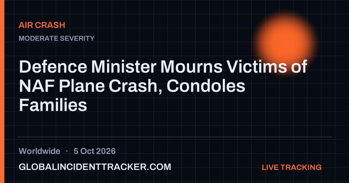Air Crash incident in worldwide on 5 October 2026 — Global Incident Tracker report card