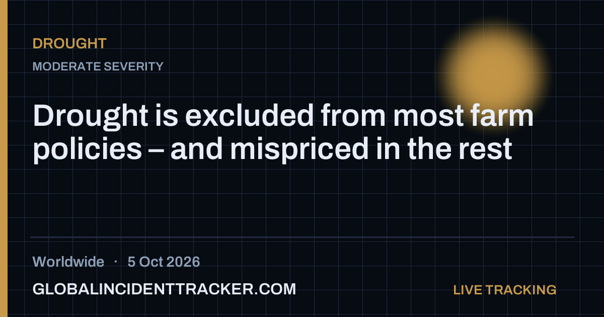 Drought incident in worldwide on 5 October 2026 — Global Incident Tracker report card