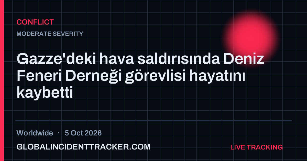 Conflict incident in worldwide on 5 October 2026 — Global Incident Tracker report card