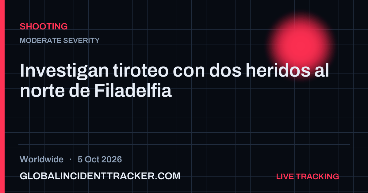 Shooting incident in worldwide on 5 October 2026 — Global Incident Tracker report card