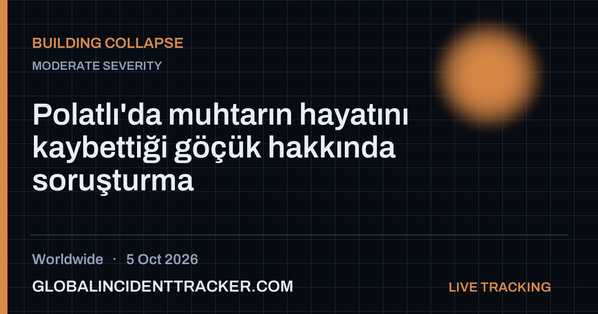 Building Collapse incident in worldwide on 5 October 2026 — Global Incident Tracker report card