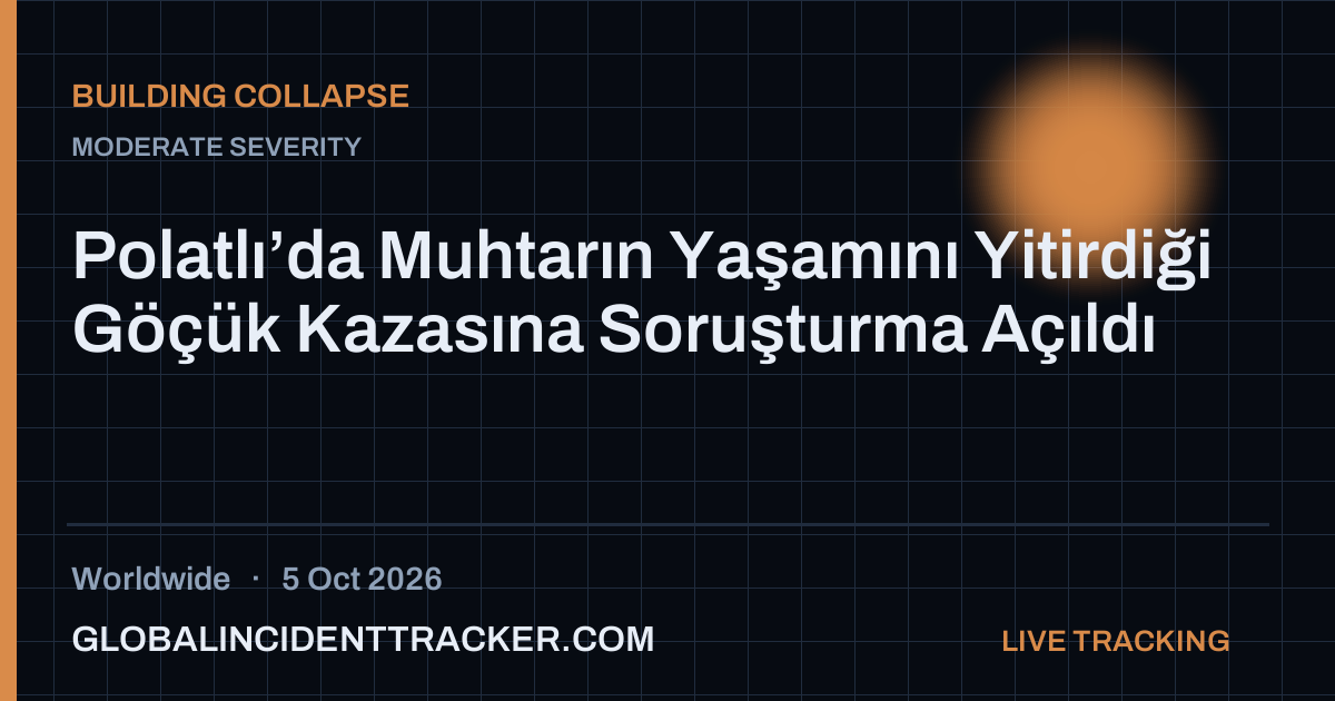 Building Collapse incident in worldwide on 5 October 2026 — Global Incident Tracker report card
