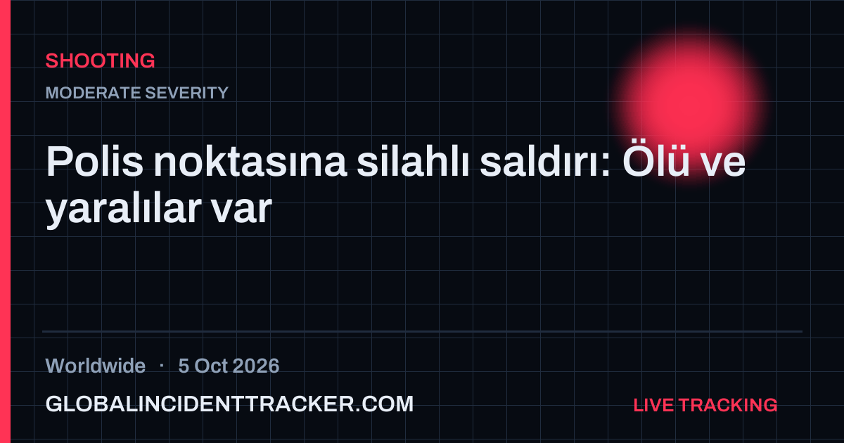 Shooting incident in worldwide on 5 October 2026 — Global Incident Tracker report card