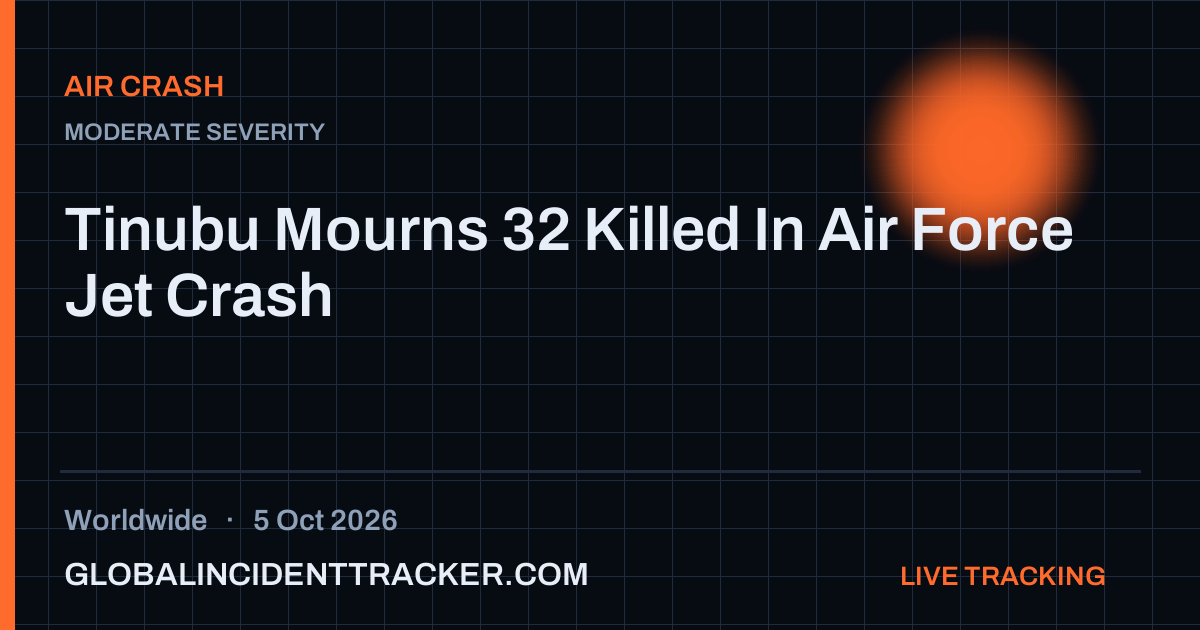 Air Crash incident in worldwide on 5 October 2026 — Global Incident Tracker report card