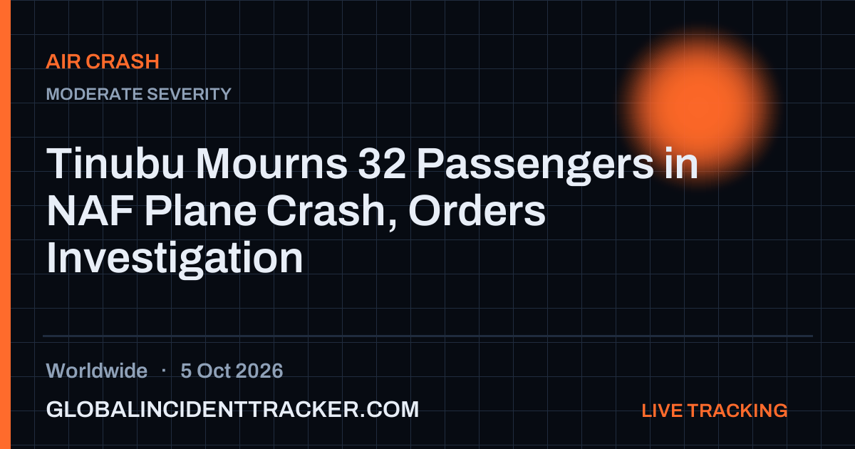 Air Crash incident in worldwide on 5 October 2026 — Global Incident Tracker report card