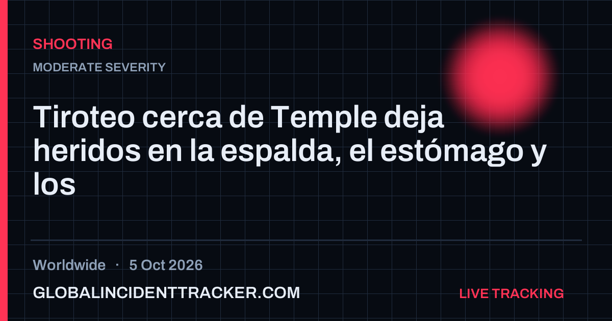 Shooting incident in worldwide on 5 October 2026 — Global Incident Tracker report card