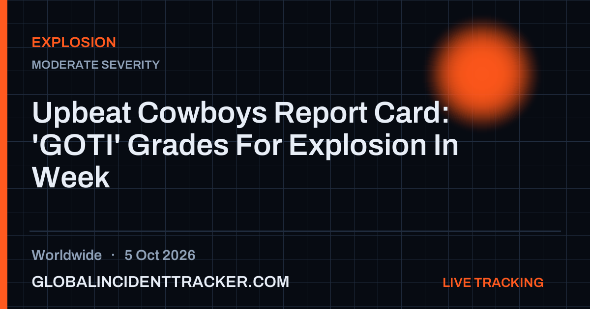 Explosion incident in worldwide on 5 October 2026 — Global Incident Tracker report card