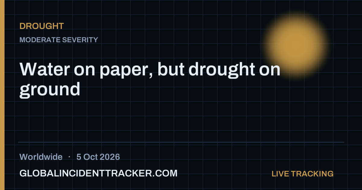 Drought incident in worldwide on 5 October 2026 — Global Incident Tracker report card