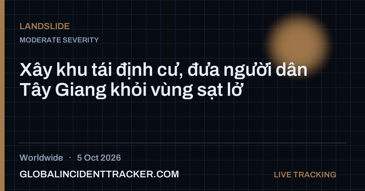Landslide incident in worldwide on 5 October 2026 — Global Incident Tracker report card
