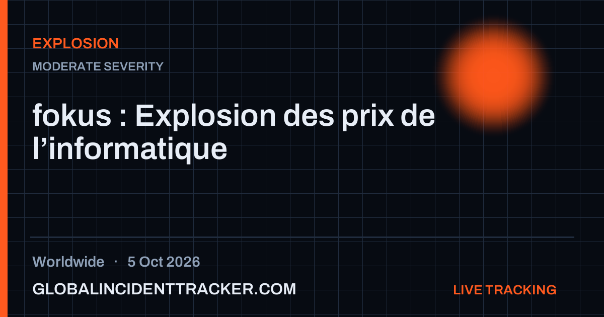 Explosion incident in worldwide on 5 October 2026 — Global Incident Tracker report card