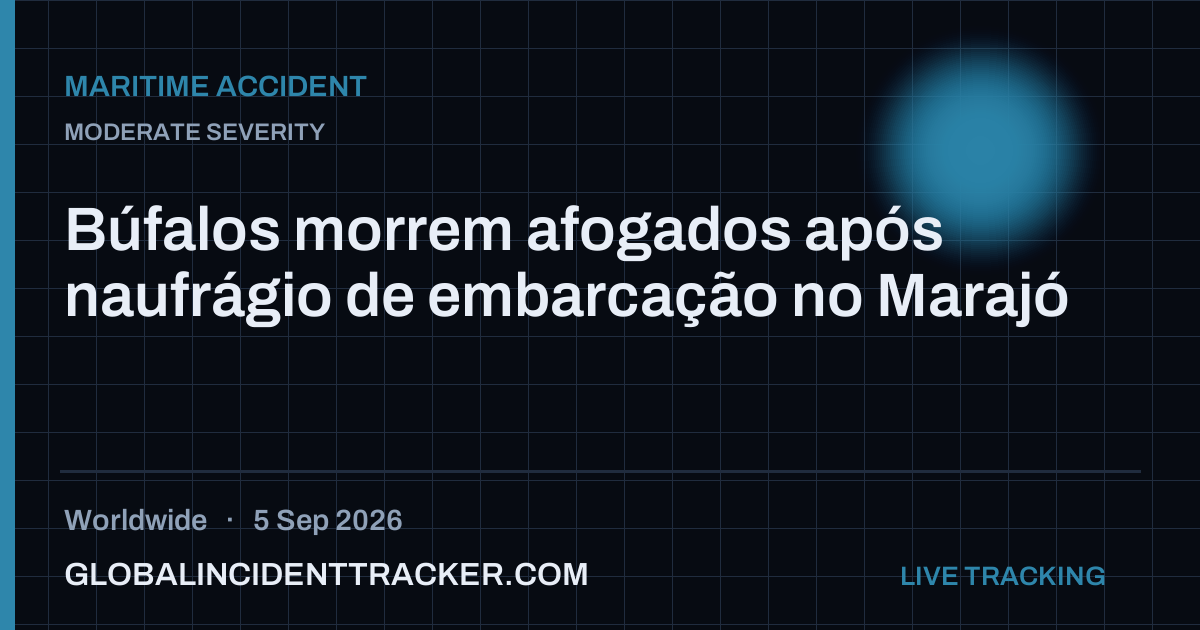 Maritime Accident incident in worldwide on 5 September 2026 — Global Incident Tracker report card