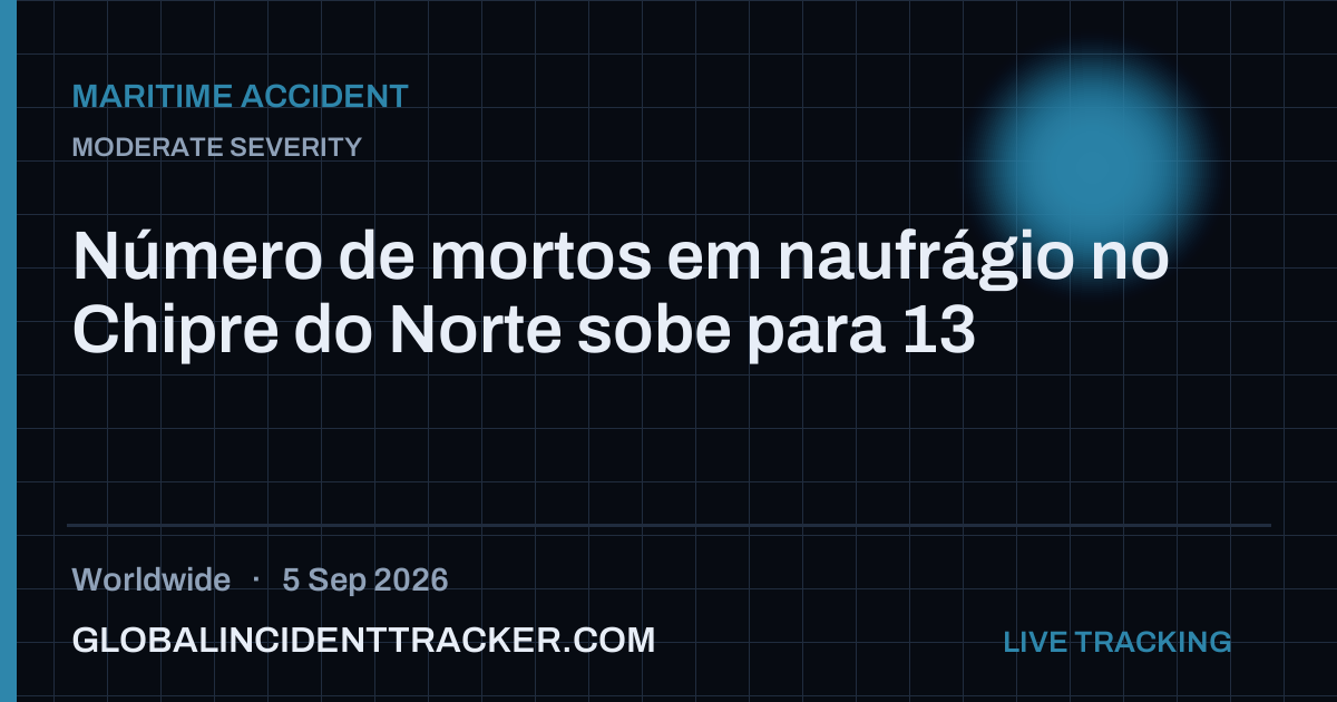 Maritime Accident incident in worldwide on 5 September 2026 — Global Incident Tracker report card