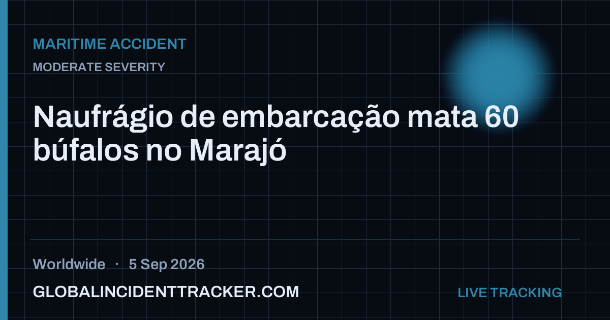 Maritime Accident incident in worldwide on 5 September 2026 — Global Incident Tracker report card