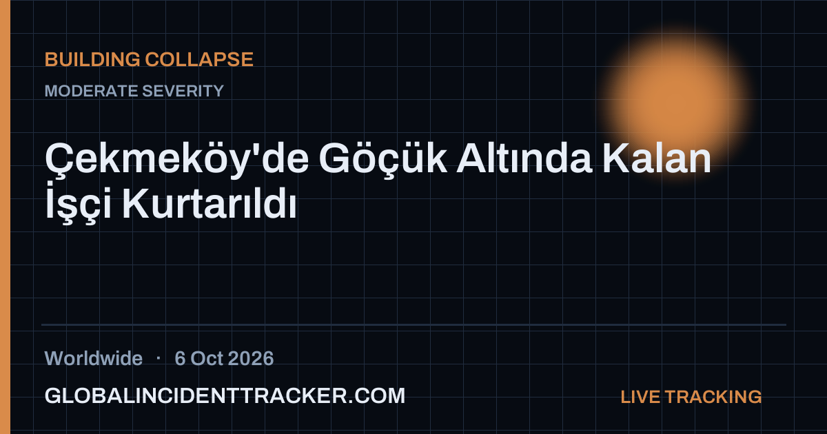 Building Collapse incident in worldwide on 6 October 2026 — Global Incident Tracker report card