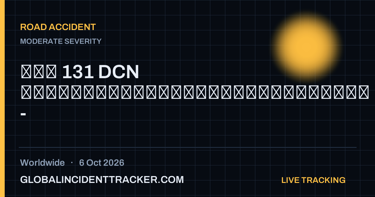 Road Accident incident in worldwide on 6 October 2026 — Global Incident Tracker report card